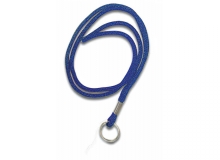 Blue Non Breakaway Lanyard with Key Ring - Pack of 100