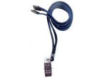Secure ASP 3/8in Flat Breakaway Lanyard with Bulldog Clip (Red-Pack of 50)