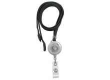 Secure ASP Black Flat Breakaway Lanyard with Badge Reel (Pack of 50)