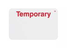TEMPbadge T2004 - 1 Day Adhesive Expiring Handwritten Badge with Printed 