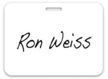 TEMPbadge 05574 - Slotted Non-Expiring Large Handwritten Badge (Qty. 1000)