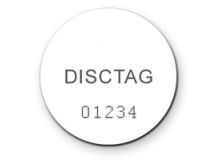 Paradox Mini PVC Adhesive Disc Tag (Pack of 100)