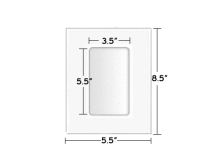 Teslin Inserts with Lamination Pouches (3.5in x 5.5in)