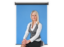 Motorized Retractable Photo ID Backdrop