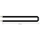 1/2in Flat Breakaway Mask Lanyard with 2 Lobster Claws (pack of 50) Image 2