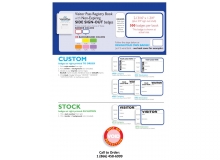 Custom & Stock Non-Expiring Visitor Book with Side Sign Out - 760C, 761D, 762C, 763D, 715C, 716D