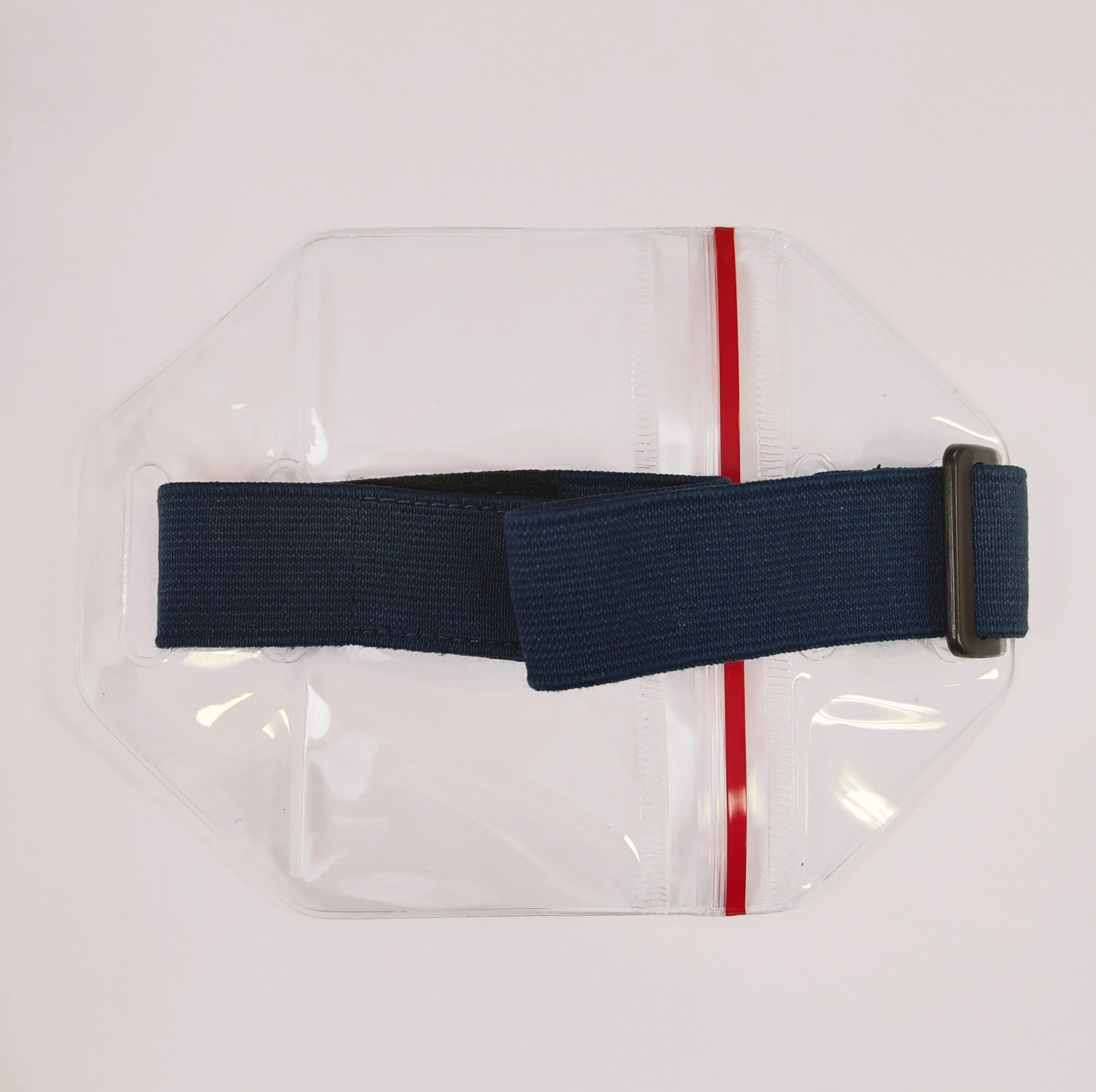Navy Arm Band Vinyl Badge Holder with Zip Enclosure (pack of 25) Avon