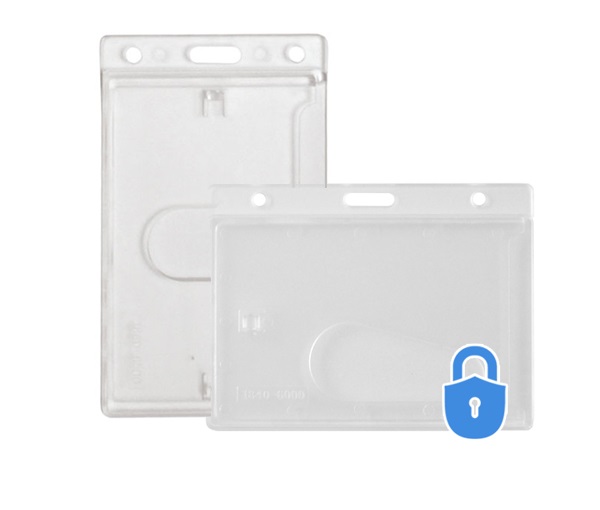 Secure ASP Rigid Plastic Badge Holder (Pack of 100) Avon Security