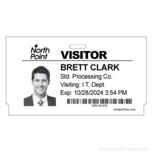 4" NON-Expiring, NON-Adhesive Direct Thermal Badges for DYMO printers (Qty. 1000)