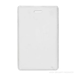 Vertical Heavy Duty Vinyl Prox Card Holders - Credit Card Size (Pack of 100)