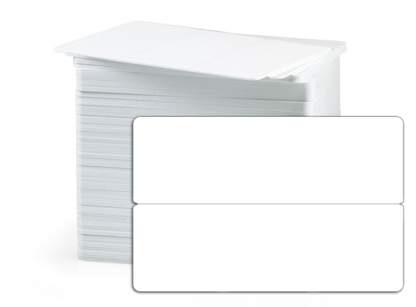 CR80 30Mil PVC 2UP Keytag Cards, No Hole, Graphic Quality (pack of 200)