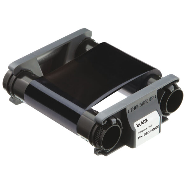 Evolis Monochrome Black Ribbon (K) - 500 Cards (EV-CBGR0500K)