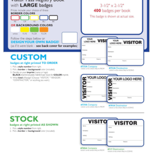 Custom & Stock Large Non-Expiring Visitor Book - 735AC, 752AD, 739AC, 791AD, 705AC, 717D