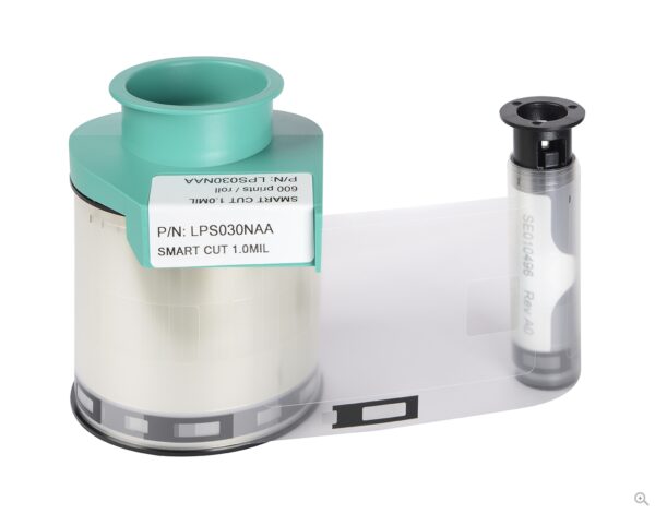 Evolis LPS030NAA Clear Smart Cut Patch 1.0 Mil - 600 Prints