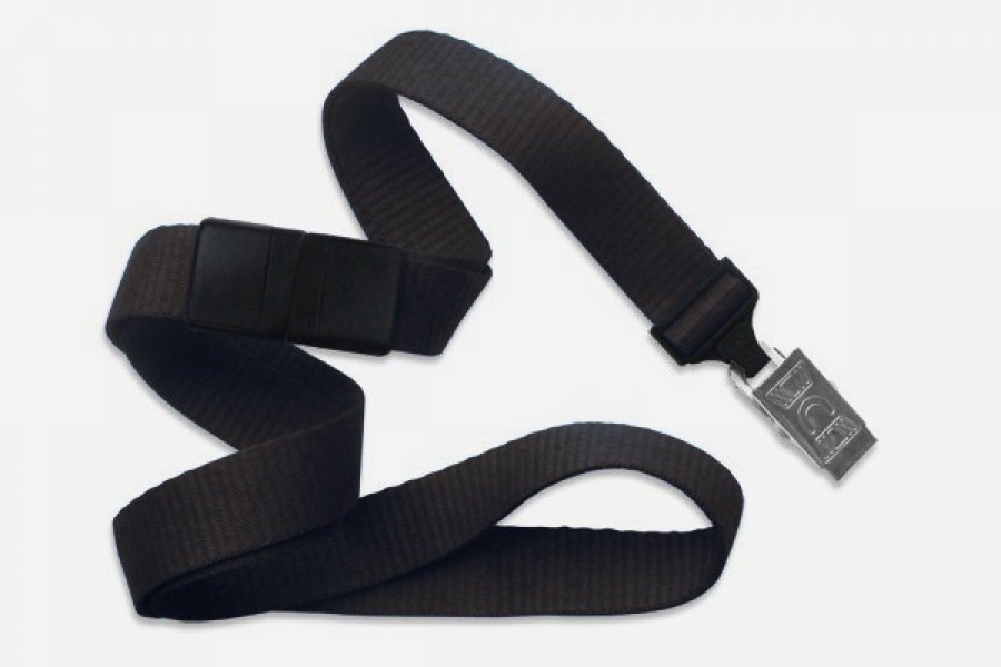 5 8in Breakaway Ribbed Lanyard with Bulldog Clip Pack of 100