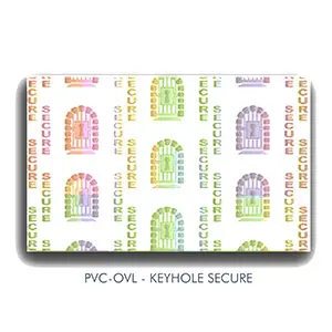 Key - 3.5 Mil Pressure Sensitive Holographic Overlays-CR79 (Pack of 500)