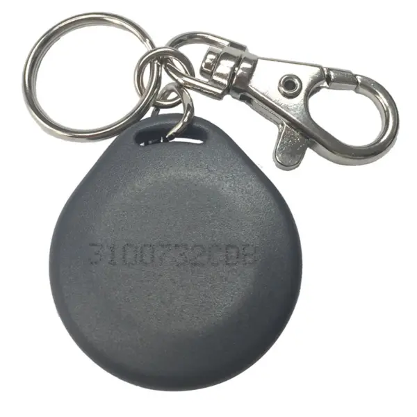 PPC – Rugged Gray Polycarbonate Key Ring Badge (Pack of 100)