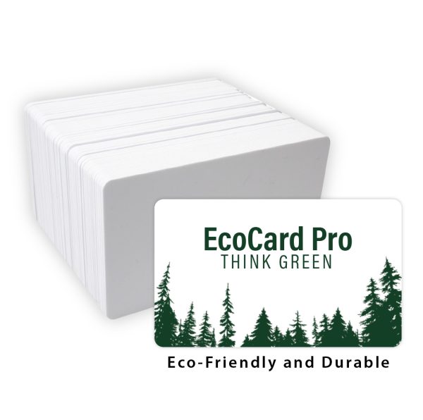 EcoCard Pro "100% Recyclable" PVC CR80 Cards (Pack of 200)