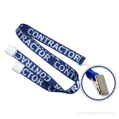 Secure ASP 1/2in Pre-Printed Flat Breakaway Lanyard with Bulldog Clip (Pack of 50)