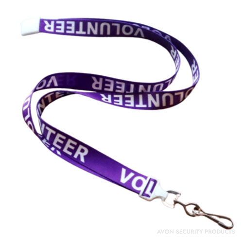 ASP 3/8in Flat Breakaway Lanyard with Swivel Hook (Pack of 50) - Purple