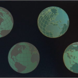 Generic 4 Globes - 1 mil Holopatch – 600 Cards